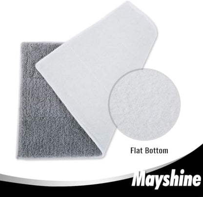 MAYSHINE 12 Pack Microfiber Head Flip Mop Refill Washable Pads Cleaning Replacement for Wet Mop and Dry Dust Mop, Machine Washable, 15.4 X 8.8 Inches, All Surface Cleaning - size: 12 Pack