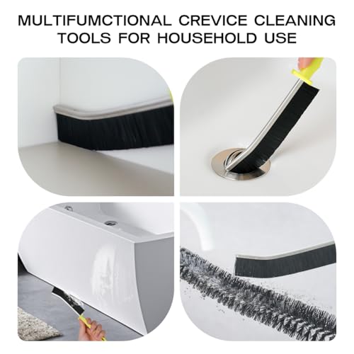 2 Pack Dryer Vent Cleaning Brush Kit: 16.5" Heavy-Duty Lint Removal Tool, Refrigerator Coil & Crevice Cleaner Brush for Stubborn Lint Trap Dust and Pet Hair