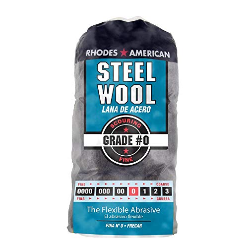 Homax-33873211105 Steel Wool, 12 pad, Fine Grade #0, Rhodes American, Between Coats - size: 12 Pads, style: Fine Grade #0
