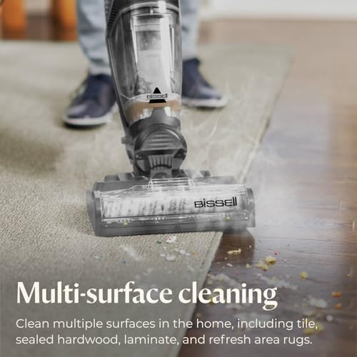 Bissell CrossWave HydroSteam Deluxe Steam Mop, 3-in-1 Wet Dry Vacuum Mop with Steam Function, Hard Floor Cleaner Machine with Sanitize Formula, Green, 3515G - style: CrossWave HydroSteam Deluxe
