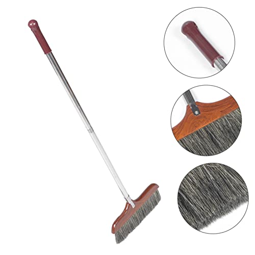 Cabilock Detachable Long Handle Broom with Soft Bristles for Hardwood Floors Indoor Sweeping Tool Lightweight and Ergonomic Design for Home Office Cleaning