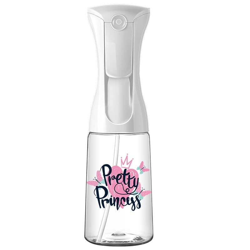 Mistifi Continuous Ultra Fine Mist Spray Bottle (1Pc 200ml, Pretty Princess) - color: Pretty Princess, style: 1Pc 200ml