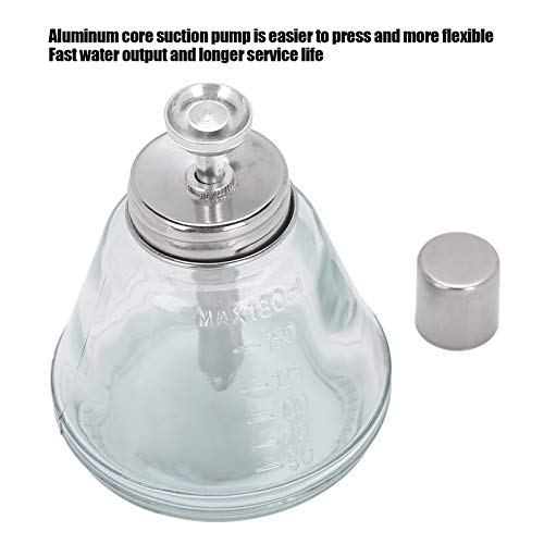 180ml Press Bottle, Press Type Dispenser Empty Nail Polish Remover Refillable Bottle Container Manicure Accessory with Top