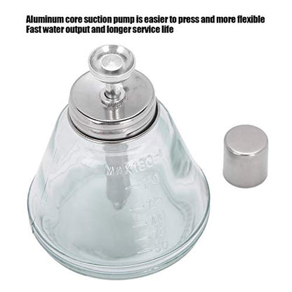 180ml Press Bottle, Press Type Dispenser Empty Nail Polish Remover Refillable Bottle Container Manicure Accessory with Top