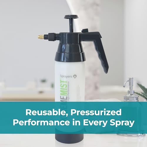 ExtremeMist High-Performance Kitchen & Bath Sprayer | Refillable Pressurized Sprayer | Ultra-Fine Mister | Continuous Spray Bottle for Cleaning | High Pressure | 20 Oz Bottle