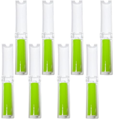 Mini Reusable Lint Roller 8 Pack, Washable Sticky Lint Roller Portable Travel Cat Dog Pet Hair Remover Cleaner with Cover for Clothes, Travel, Home - size: 8 Pack Mini Size