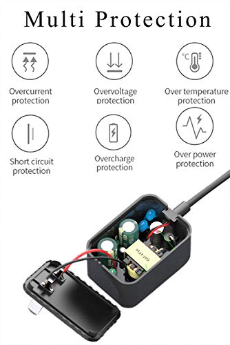 WUKUR 9V Charger for LABIGO Electric Spin Scrubber Compatible with Voweek VWS211, SP02, for LABIGO LA1, for Homitt HM115C HM115CW Electric Spin Scrubber Power Supply Cord Cable