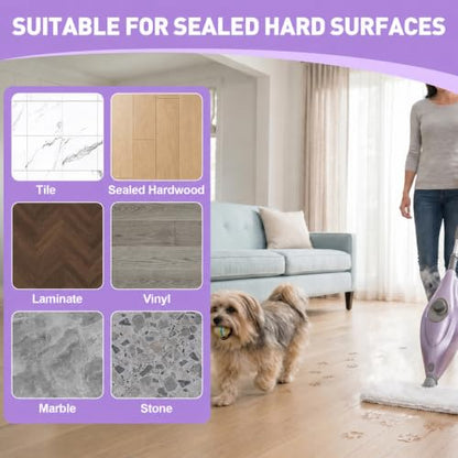 Tidy Monster Steam Mop Replacement Pads, 4 Pack Steam Pocket Mop Pads Compatible with Shark S3500 Series, S3501, S3601, S3550, S3901, SE450, S3801CO, S3601D, S2901, S2902 - color: 4 Pack White