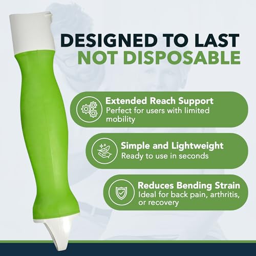 FreedomWand Toilet Tool Handle Replacement - Countoured Grip with Hanging Loop Handle for Toilet Assist Devices - Lightweight Bathroom Essentials for Men, Women, Children and Seniors, 1 Piece - size: Handle Replacement