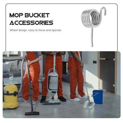 Beavorty Mop Bucket Accessories Metal Drain Basket Spring Replacement for Efficient Water Extraction in Commercial Mop Buckets Durable and Easy to Install