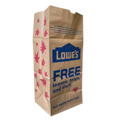 Lowe's 30 Gallon Heavy Duty Brown Paper Lawn and Refuse Bags for Home and Garden (10 Count), Large (LOWESLL)