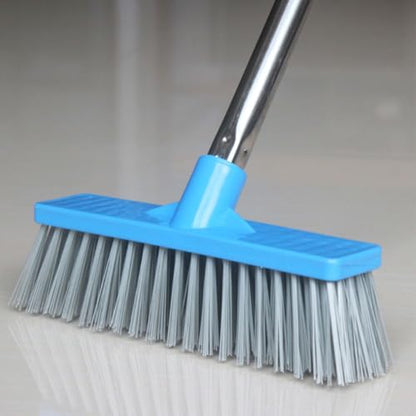 Long Handle Floor Scrub Brush with Stiff Bristles Hard Bristle Bathroom Shower Tile Scrubber Seam Cleaning Brush for Indoor Outdoor Floors