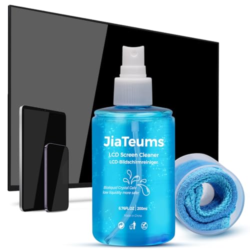 TV Screen Cleaner, Non-Drip Touchscreen Spray with Wiper for CD Disc Laptop Phone Tablet Computer Lens(200ml) - color: 200mlx1