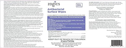 Zogics Antimicrobial Wipes and Wall Mounted Dispenser – No-Touch Wipes Dispenser, Mounts Easily to Wall for Quick Access to Disinfecting Wet Wipes - style: Black + Antimicrobial Wipes
