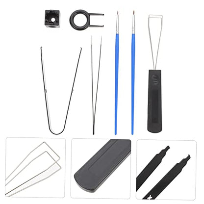 1set Mechanical Keyboard Lubrication Tool Kit Set for Cleaning and Maintenance Includes Keycap Puller and Brush for Easy Use and Storage for Keyboard Enthusiasts
