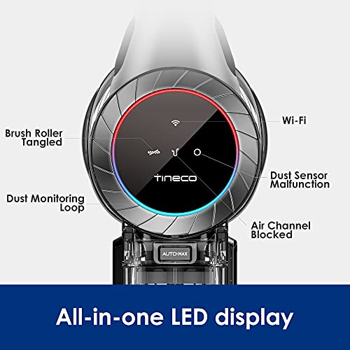 Tineco Pure ONE S11 Smart Cordless Stick Vacuum Cleaner, Strong Suction Handheld Vacuum for Hard Floors, Cars & Pet Hair, Lightweight Deep Cleaning