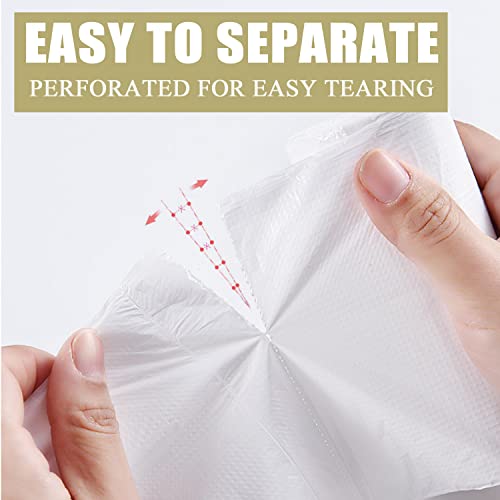 Small Trash Bags 4 Gallon - 100 Count 4 Gallon Trash Bag, Small Garbage Bags for Office Bedroom Bathroom Trash Bags, White 4 Gal Small Trash Can Liners - style: 4 Gallon-100 Count