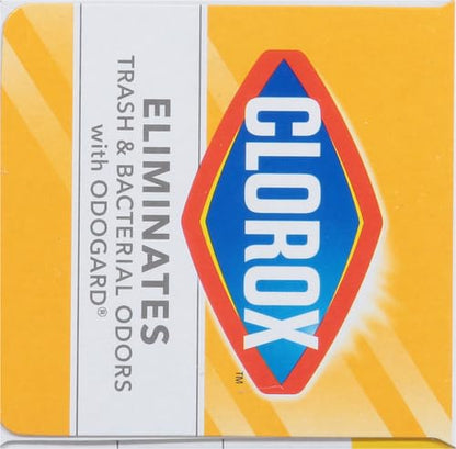Glad Small Drawstring Trash Bags with Clorox, 4 Gal, Lemon Fresh Bleach, 34 Ct (Package May Vary) (Pack of 6) - size: 34 Count (Pack of 6)