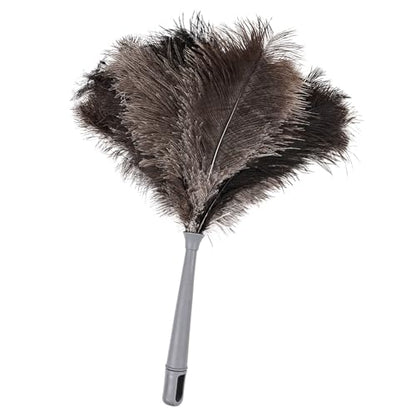 Feather Duster-Genuine Ostrich Feathers,Anti-Static,Reusable Eco-Friendly Handheld Cleaning for Keyboard,Home,Car,Office(17Inch,1Pack) - color: Natural-17in-styled-1pcs