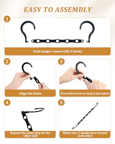 AMKUFO Hangers-Space-Saving 16 Pack Space-Saver, Plastic Magic Hangers for Small Closet Organization, Multifuctional Clothes Hangers for Closet Organizer and Storage, Small Sapce Home Essentials - size: 16 Pack