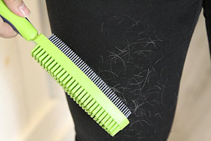 FURemover Duo Pet Hair Rubber Brush, Dual Sided to Easily Remove Fur & Lint from Clothing and Upholstery, Thick Bristles Groom Dogs and Cats, Easy to Clean, Colors May Vary (Pack of 12) - size: 12 Pack, style: FURemover Duo Lint Brush