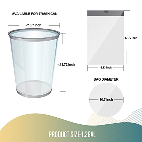 FORID Mini Drawstring Trash bags - 1.2 Gallon White Plastic Garbage Bags 240 Count Small Can Liners for Bathroom Bedroom Office Home 5 Liter (1-2 Gal) - Durable & Thick Trash Bag - color: Most Value: 1.2 Gallon - 240 Pack