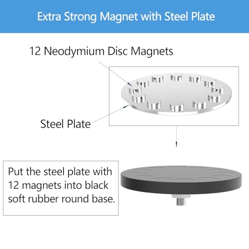 Super Strong Garage Magnetic Hooks Heavy Duty-8Pack,Powerful Magnetic Hook for Power Drill, Garden Tools, Hose, Straps, Steel Pegboard, Magnetic Garage Hooks, Workshop Magnetic Tool Holder - style: Large L/Middle L