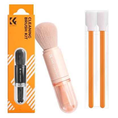 K&F Concept Pink 6-in-1 Lens & PC Keyboard Cleaning Brush Kit - color: Pink