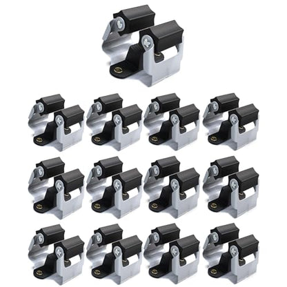 3-H Mop Holder 12 Pack,Brush Holder,Broom Holder Wall Mounted for Kitchen Bathroom Laundry Room Shed Garage Garden(Black) - color: Black, size: 12