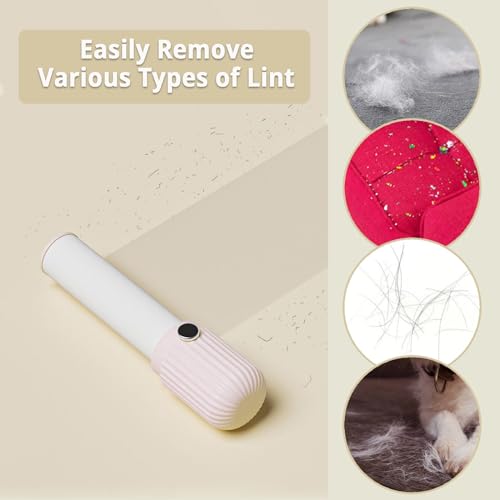 Compact Lint Roller with 150 Sheets - Portable Pet Hair Remover for Clothes, Furniture, Home & Travel - 1 Roller + 4 Refills (Pink) - color: Pink