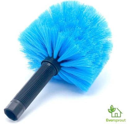 EVERSPROUT Twist-On Cobweb Duster | Hand Packaged to Protect Bristles | Indoor & Outdoor Brush Attachment | Fits Standard Acme Threaded Poles | Brush Head with Handle, No Pole (Medium-Stiff Bristles) - style: Cobweb Duster (Medium-Stiff Bristles)