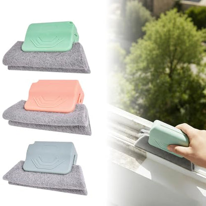 Magic Window Track Cleaner, 2026 New Window Groove Cleaning Brush Tools Set, Sliding Door Track Cleaner Hand-held Window Track Cleaner Brushes Tools for Window lides Gaps Tile Lines Shutter (3PCS) - color: 3pcs