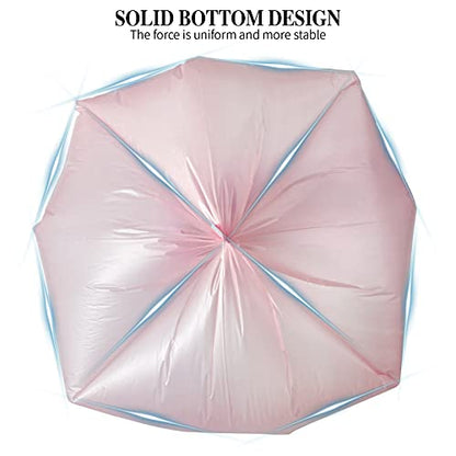5 Rolls Small Trash Bags - 100 Counts Durable 4 Gallon Small Garbage Bags for home office kitchen Bathroom Bedroom Trash Can liners（Pink） - color: 100 Count Pink
