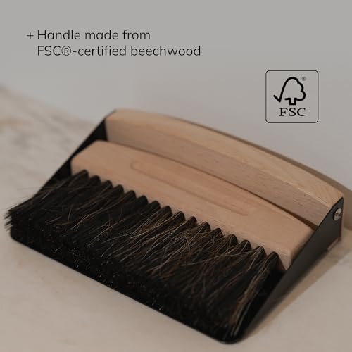 Bamboo Dust Pan & Brush Set, Portable Dustpan & Brush, Perfect For Household Cleaning, Sturdy & Effective Dust Pan, Bamboo Sweeping Brush - Mini - size: Mini