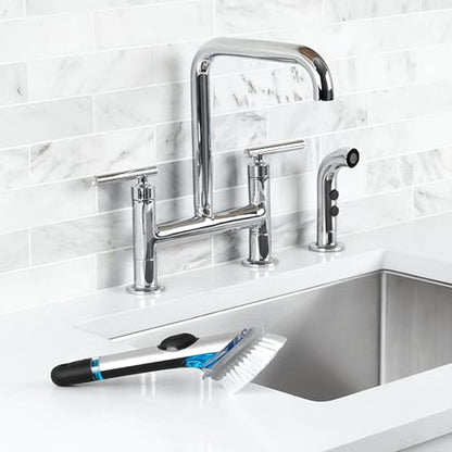 OXO Steel Soap Dispensing Dish Brush, Dish Scrubber
