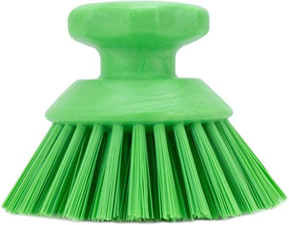 SPARTA 42395EC75 Plastic Scrubber Brush, Round Brush, Dish Scrub Brush With Color Coded For Cleaning, Kitchen, Bathroom, Bathtub, Dishes, Sink, 5 X 5 X 4 Inches, Lime