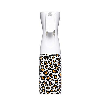 Stylist Airless Aerosol water Dispenser, Refillable Fine Mist Spray bottles, Good for watering plants, Showering Pets, Trigger sprayer for Hair, 6oz Leopard print
