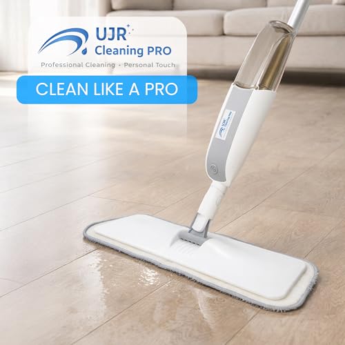Spray Mop for Floor Cleaning, Refillable Bottle, Microfiber Pad, Lightweight Flat Mop