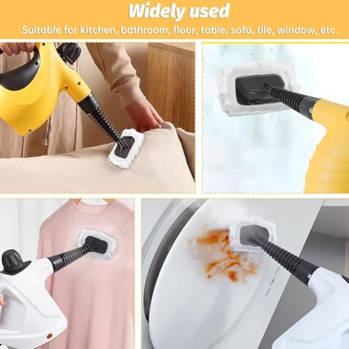 Steam Cleaner Accessories, Universal Reusable Steam Mop Pads, Steam Shot Attachments, Handheld Steam Cleaner Washable Microfiber Cloth (10 PCS) - color: 10 Pcs