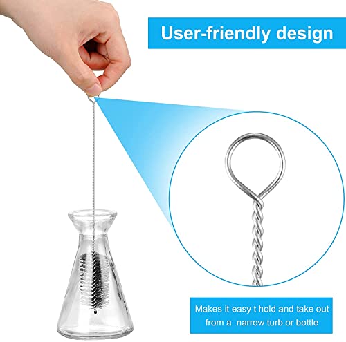 Utoolmart Steel Wire Cleaning Brush, Spiral Power Tube Brush, Steel Wire Tube Brush Cleaning Tool, Tube Bottle Brush, 0.6-inch Diameter 12-inch Length, 5pcs - color: 5pcs, size: 1.5cm