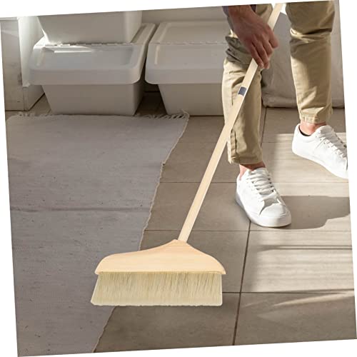 Vaguelly Detachable Long Handle Soft Bristle Sweeping Broom for Efficient Floor Cleaning Home Kitchen and Living for Carpets and Hardwood Floors