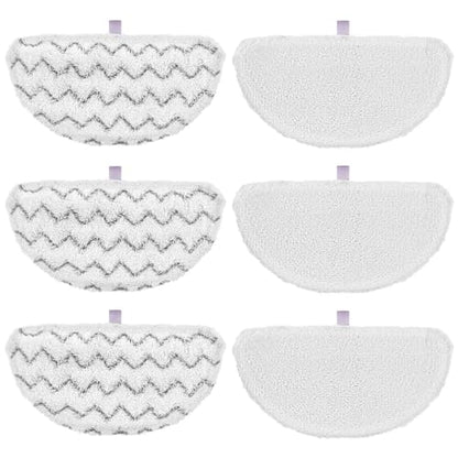 6 Pack 1940 for Bissell Steam Mop Pads for Bissell PowerFresh Steam Mop 1806 1544 1440 2075A 2685A 1940W 19404 Series, Model 19402 19408 1940a 1940f 1940q 1940t B0006 B0017, Part #5938#203-2633 - size: 6 Pack