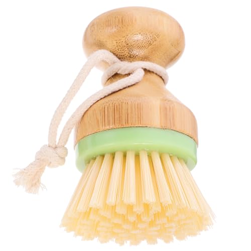 Zerodeko Handle Dish Scrub Brush Palm Scrubber Brush for Dishes and Vegetables for Stubborn Stains and Pot Scrubbing