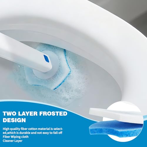 Disposable Toilet Brush Refills,48 Pcs,Disposable Toilet Cleaner,Toilet Bowl Cleaner,Not Compatible with Other Brands - size: 48 Refills