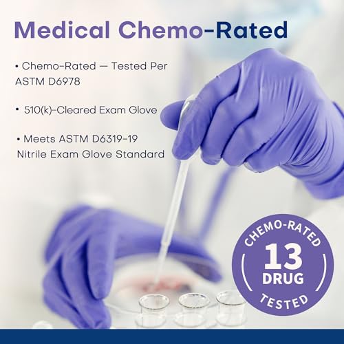 Supmedic Medical Soft Max™ Nitrile Disposable Gloves, 100 Ct Latex-Free Powder-Free Food Safe Cooking Cleaning Lab Exam Glove - color: X-large (Blue Violet)