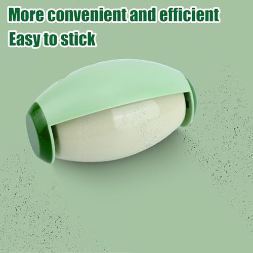 2pcs Reusable Washable Lint Roller, Mini Lint Roller Travel Size Cat Dog Hair Roller Ball Portable Pet Hair Sticky Remover Fabric Shaver Cleaner for Clothing Sofas Debris Dust (Green)