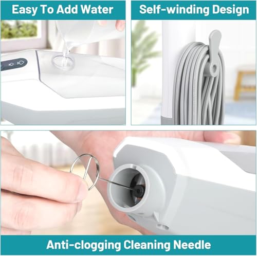 Steam Mop for Floor Cleaning, 12 in 1 Handheld Steam Cleaner for Home, Floor Steamer for Hardwood Windows Tile Laminate Shutter & Clothes with Attachments (grey)
