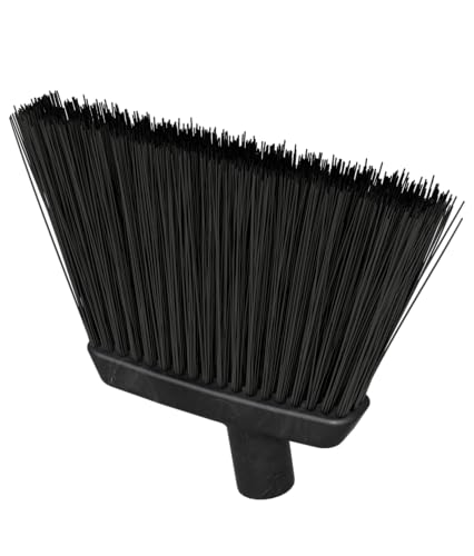 Carlisle FoodService Products 4686003 Duo-Sweep Plastic Small Debris Lobby Broom with Handle, 30 Inches, Black - color: Black, size: 30 Inches (Pack of 1)