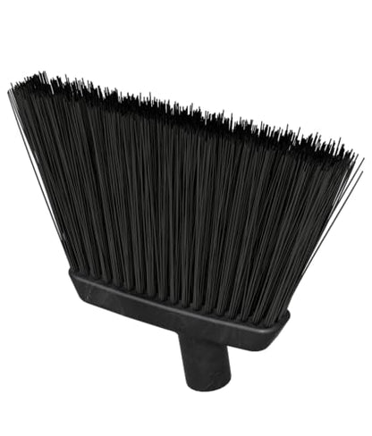 Carlisle FoodService Products 4686003 Duo-Sweep Plastic Small Debris Lobby Broom with Handle, 30 Inches, Black - color: Black, size: 30 Inches (Pack of 1)