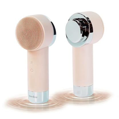 DAROMA Ultra-Soft Silicone Electric Face Scrubber - Rechargeable 2-in-1 Heating & Exfoliating Pore Cleaning Brush | Gentle Facial Cleansing Brush for Deep Cleaning | Facial Exfoliating Tools